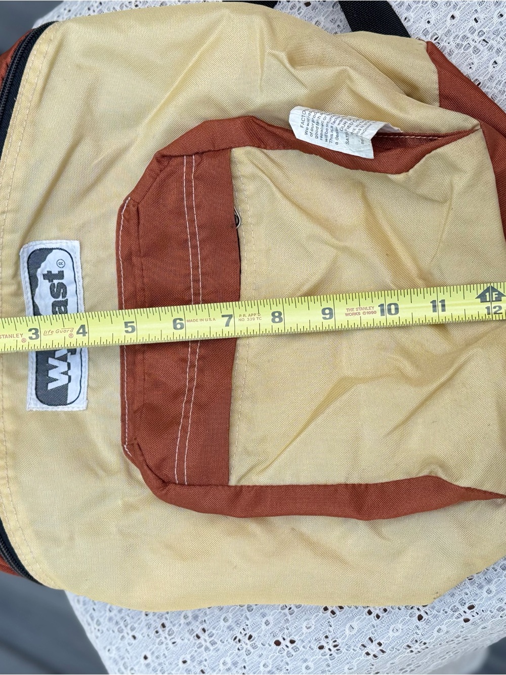 Two-Tone Rust & Tan Mini Backpack - Picture 11 of 12